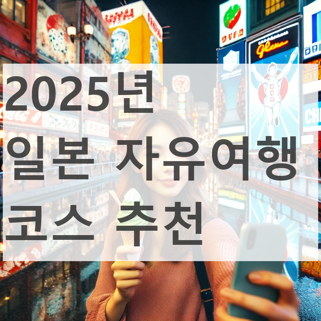 2025년 일본 자유여행 코스 추천
