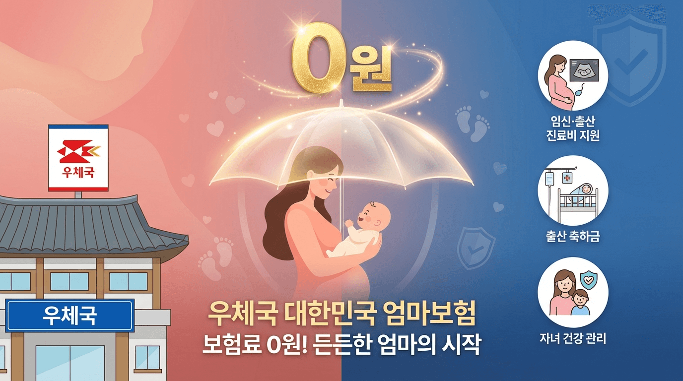 우체국 대한민국 엄마보험 이미지