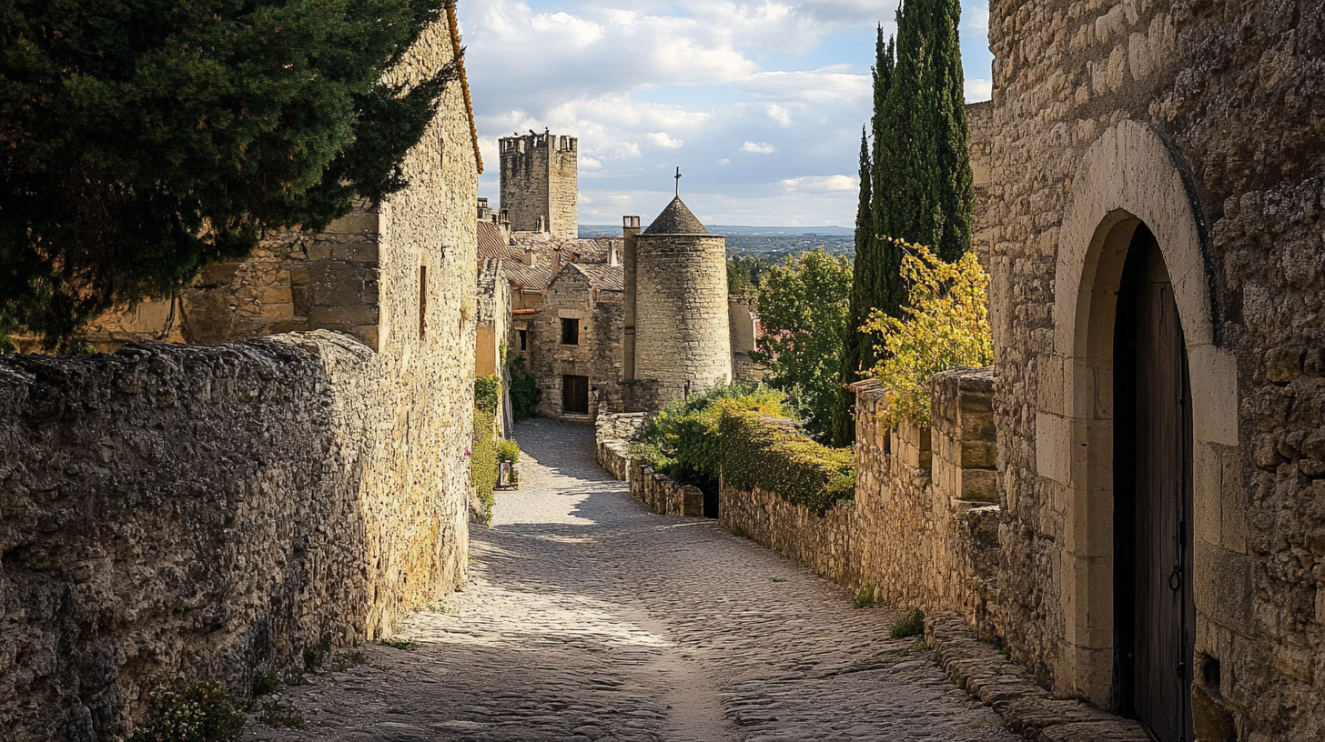 샤토뇌프 뒤 파프(Ch&acirc;teauneuf-du-Pape) 골목길