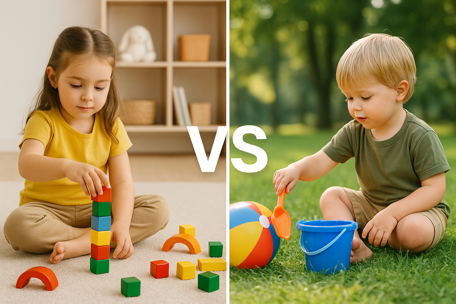 실내놀이 vs 실외놀이 (장점, 단점, 선택팁)관련 사진