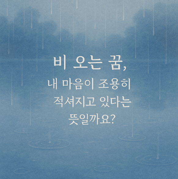 비오는 꿈