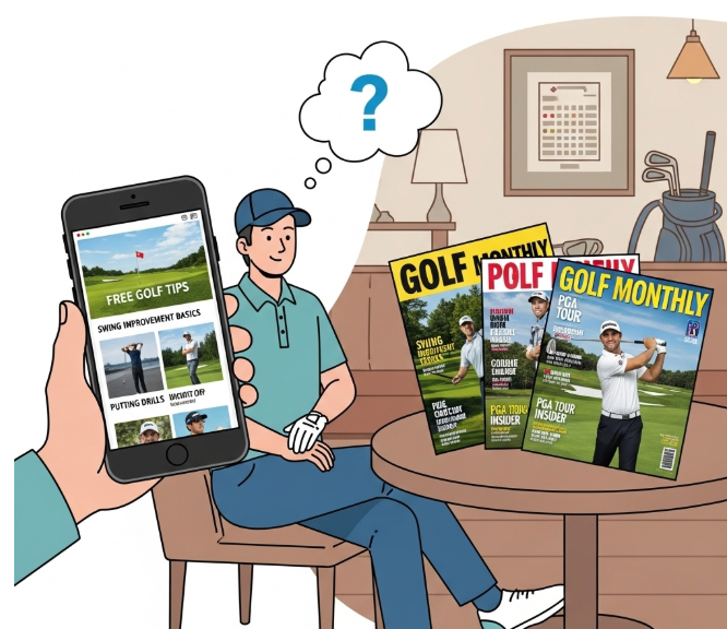 무료와 유료 골프 매체, 어떤 게 좋을까 (비용, 콘텐츠, 가치) 관련이미지