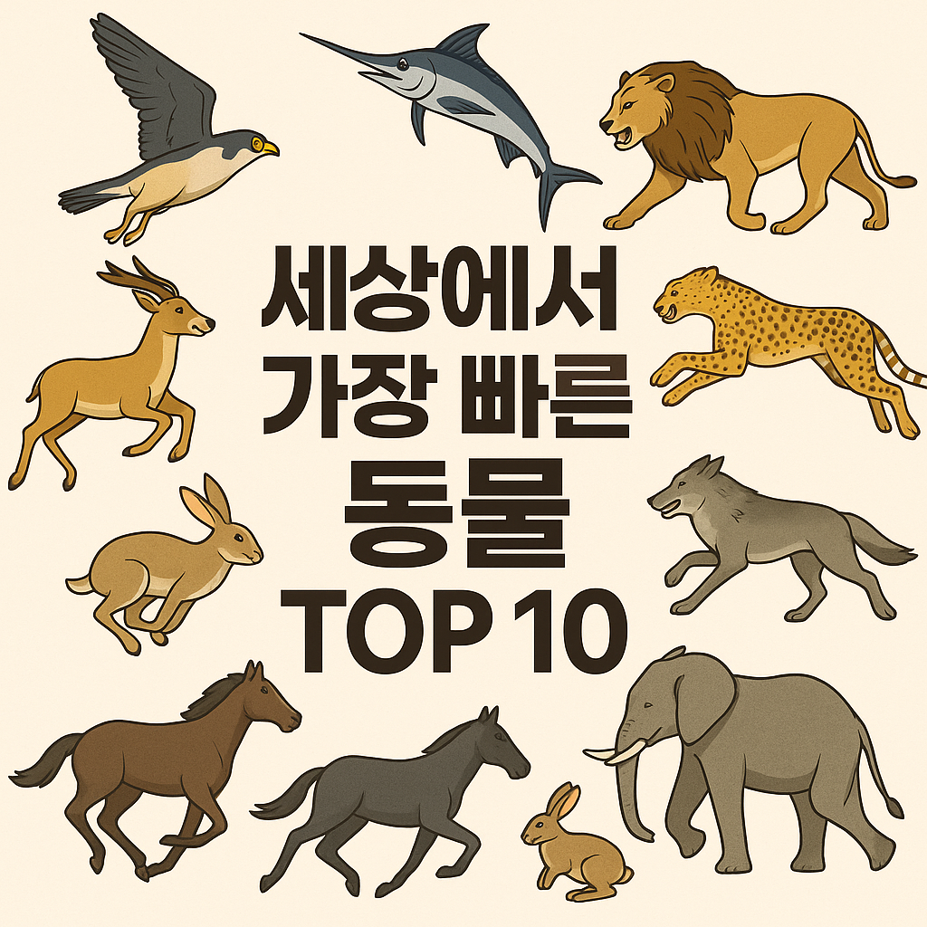 세상에서 가장 빠른 동물