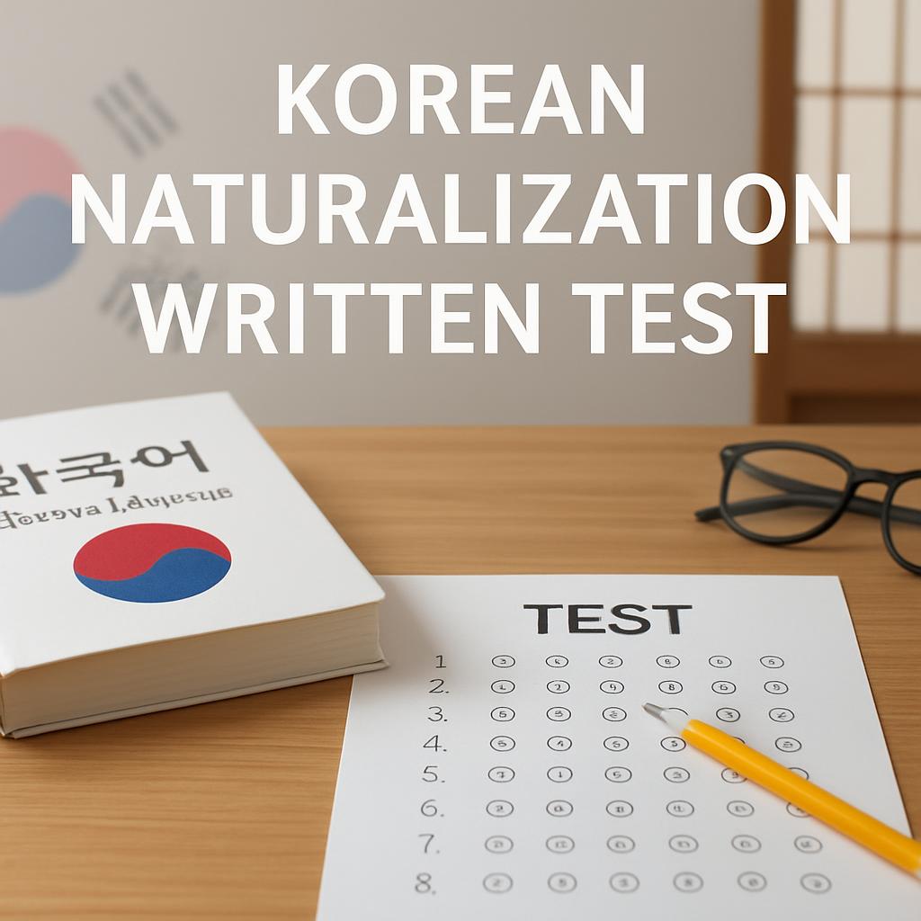 귀화 필기시험 준비&middot;합격 기준 총정리