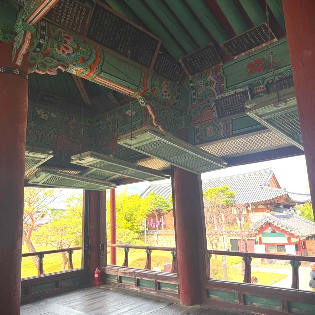 남원 광한루 정자 내부 전통 건축 구조