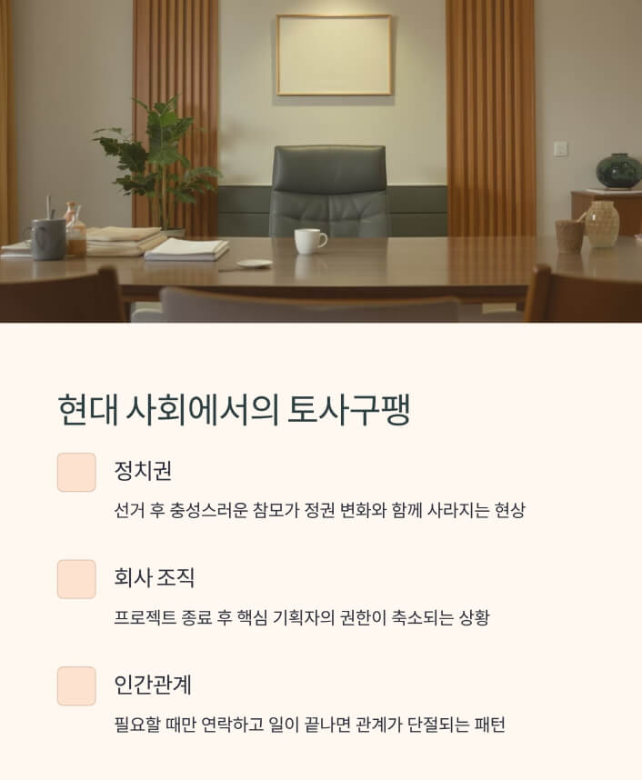 토사구팽 뜻, 유래