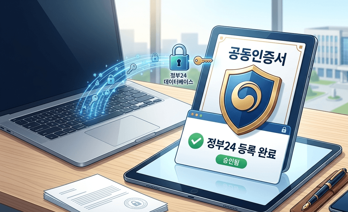 정부24 공동인증서 등록 방법