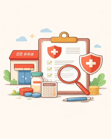 우체국 실손보험 가입조건과 보장 범위를 비교하는 장면14