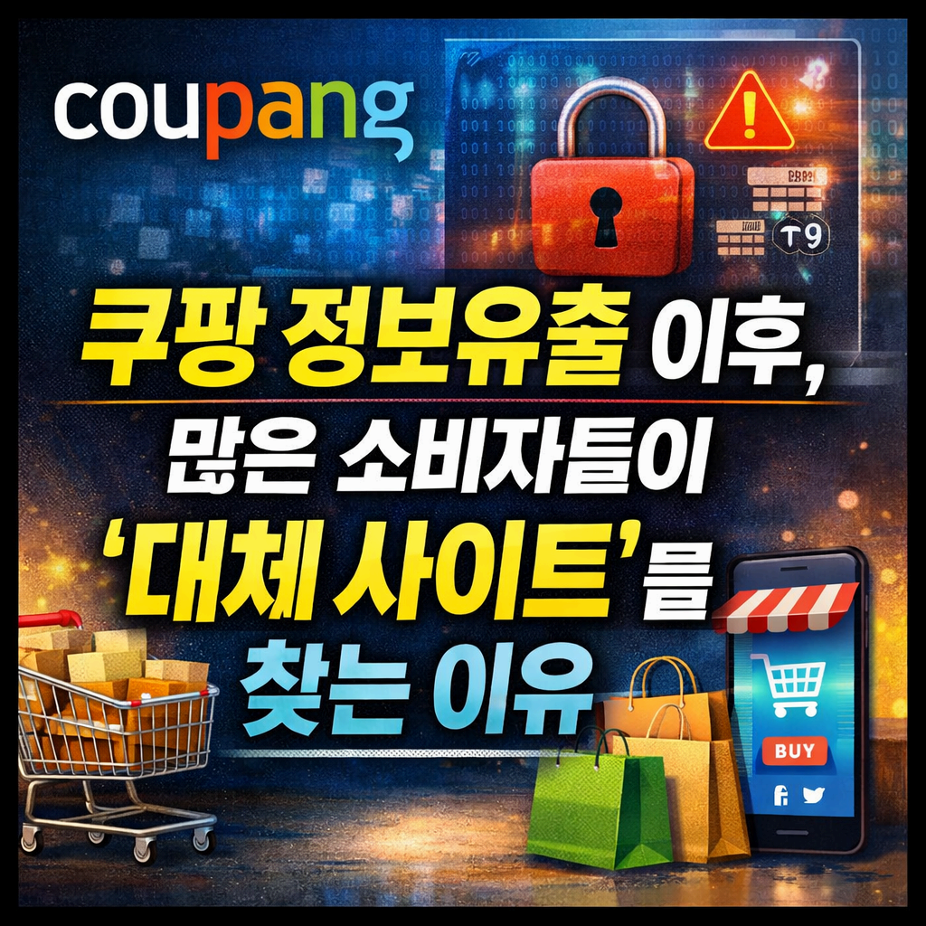 쿠팡 정보유출 이후, 많은 소비자들이 &lsquo;대체 사이트&rsquo;를 찾는 이유