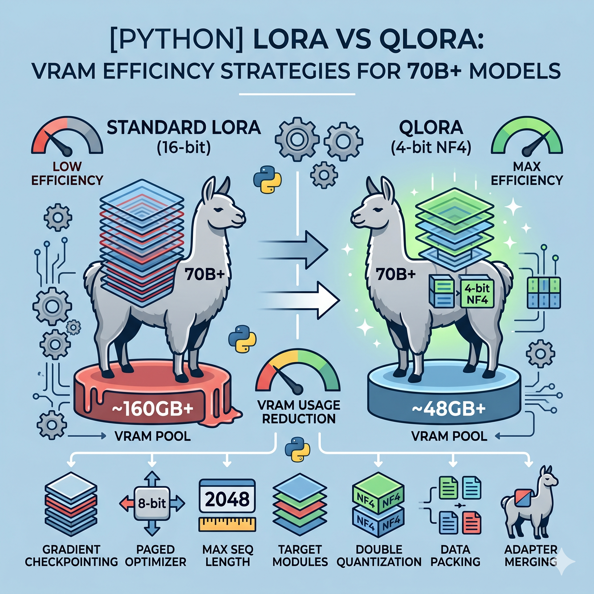 LoRA vs QLoRA