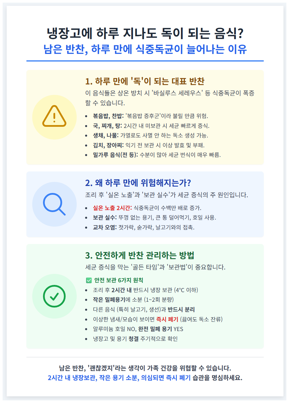 독이되는 반찬들