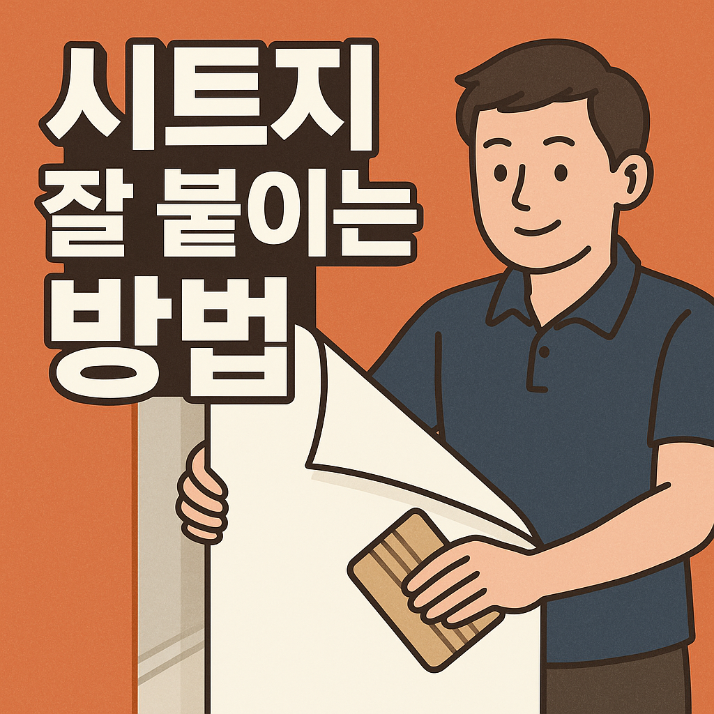 시트지 잘 붙이는 방법