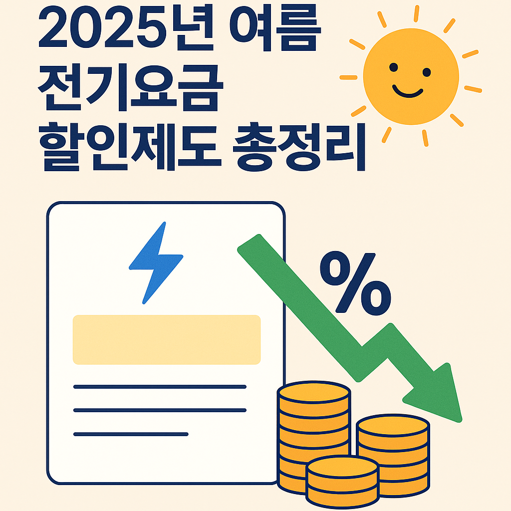 2025년 여름 전기요금 할인제도 총정리