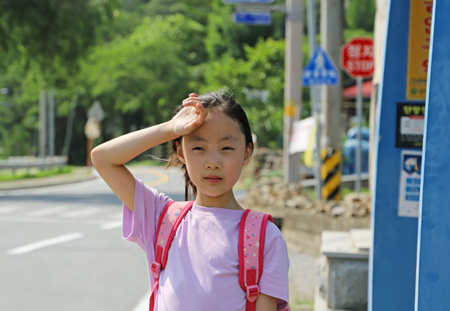 땀 닦는 지윤이