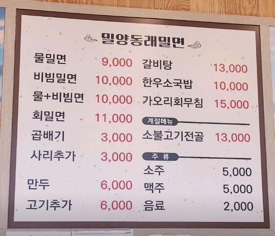 오늘N 오늘은 국수 먹는 날 용인 신봉동 물비빔밀면 맛집 밀양동래밀면