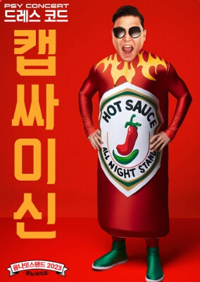 12월 싸이 서울 콘서트 흰눈싸이로 드레스코드