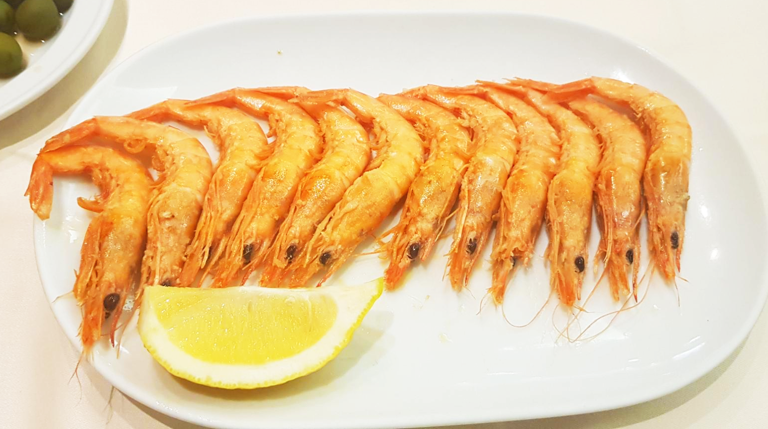 스페인 마드리드 Casa Adriano 새우소금구이