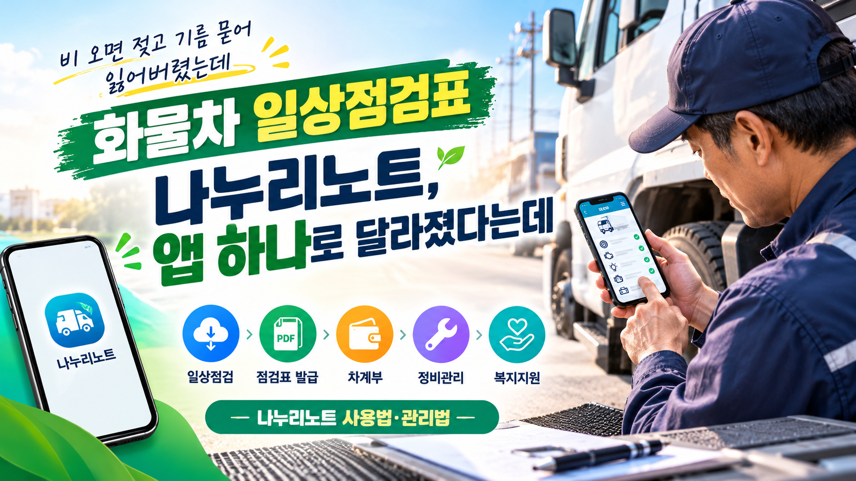 일상점검 휴대폰으로 편리화 관리