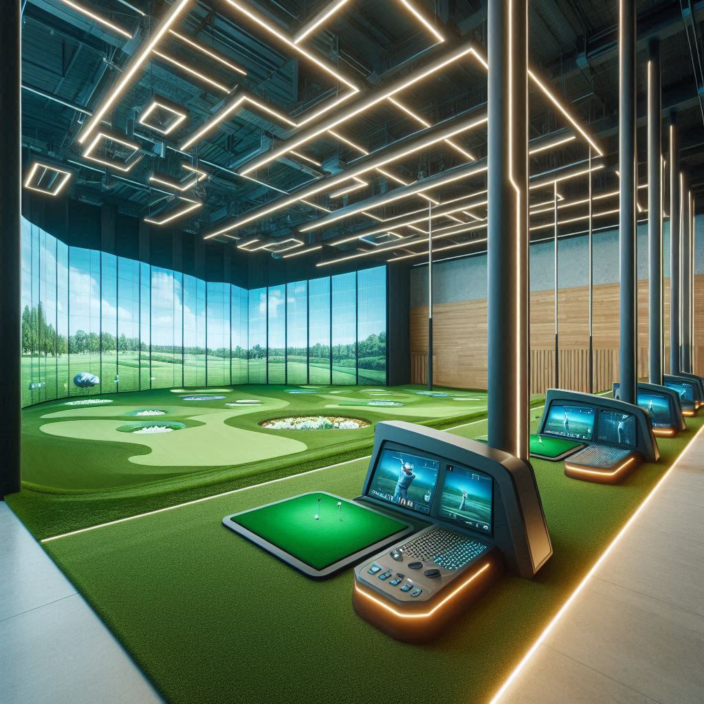 실내골프연습장 배경