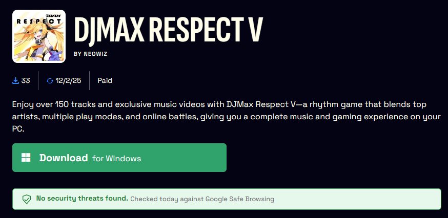 DJMAX RESPECT V 무료 다운로드