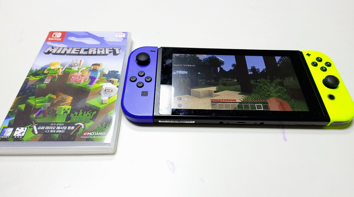 닌텐도스위치 마인크래프트 2인용 플레이 하는 방법