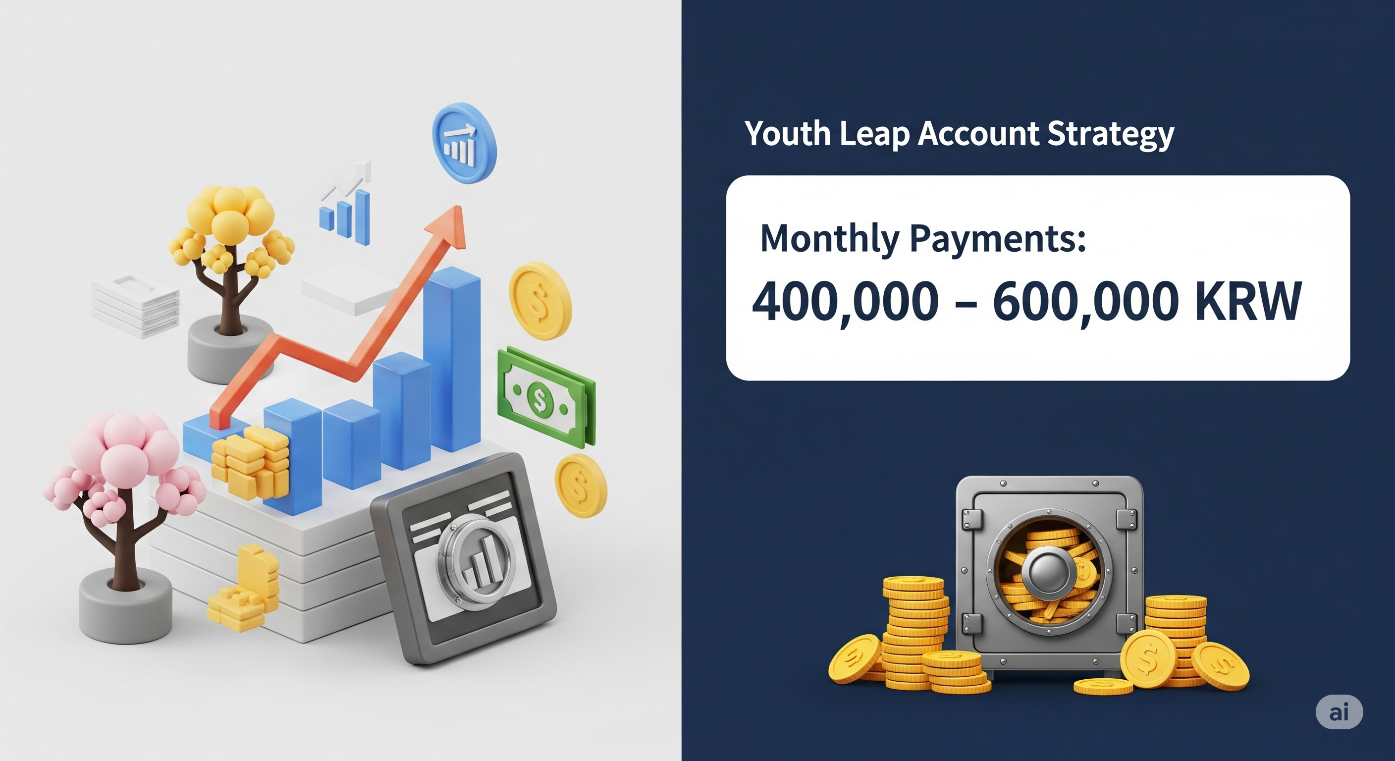 "월 40~60만 원 납입 시 전략"에 대한 이미지입니다.