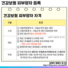 건강보험 피부양자 자격 조건과 등록 방법