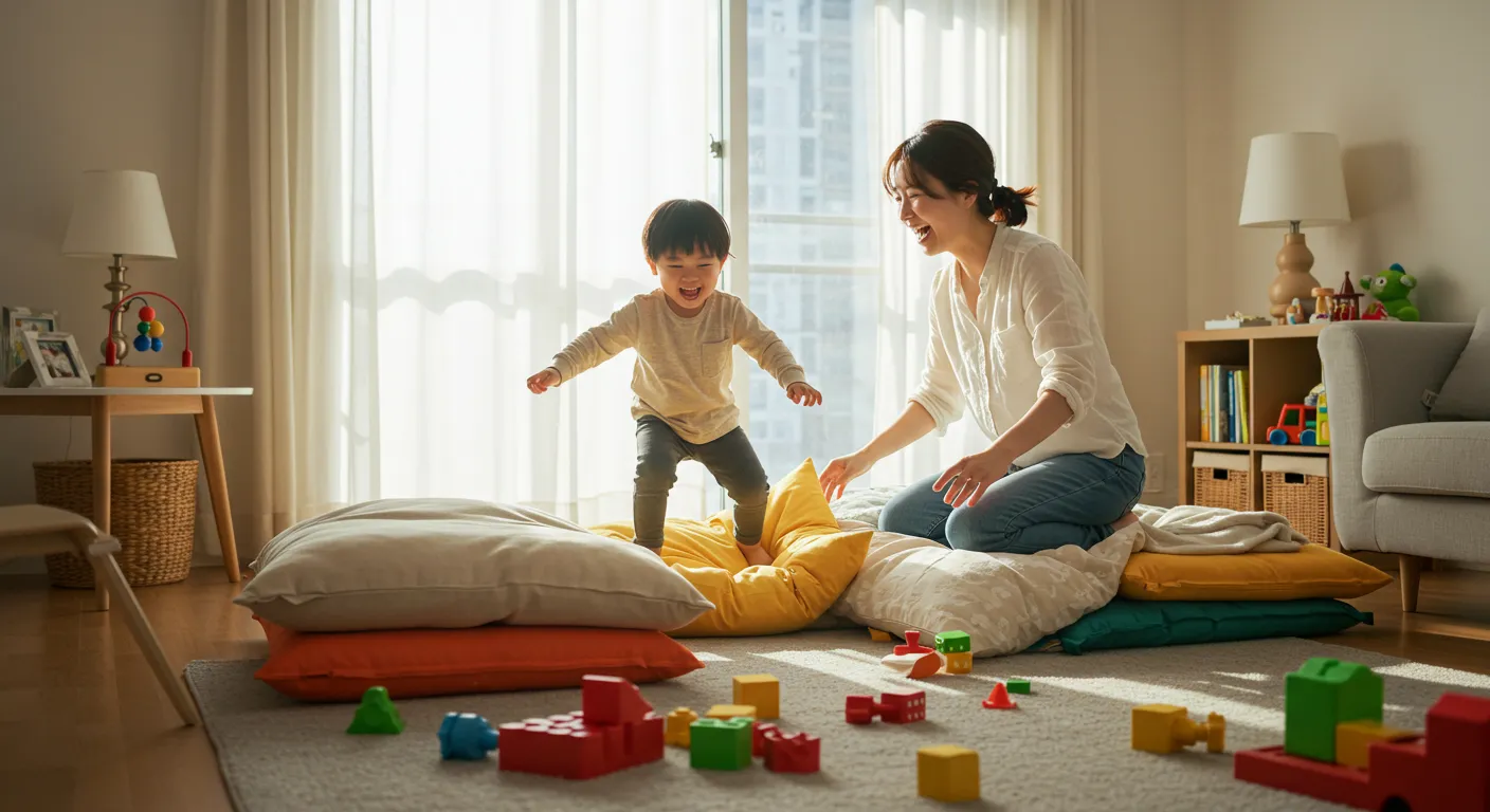 아이와함께하는 실내놀이 이미지