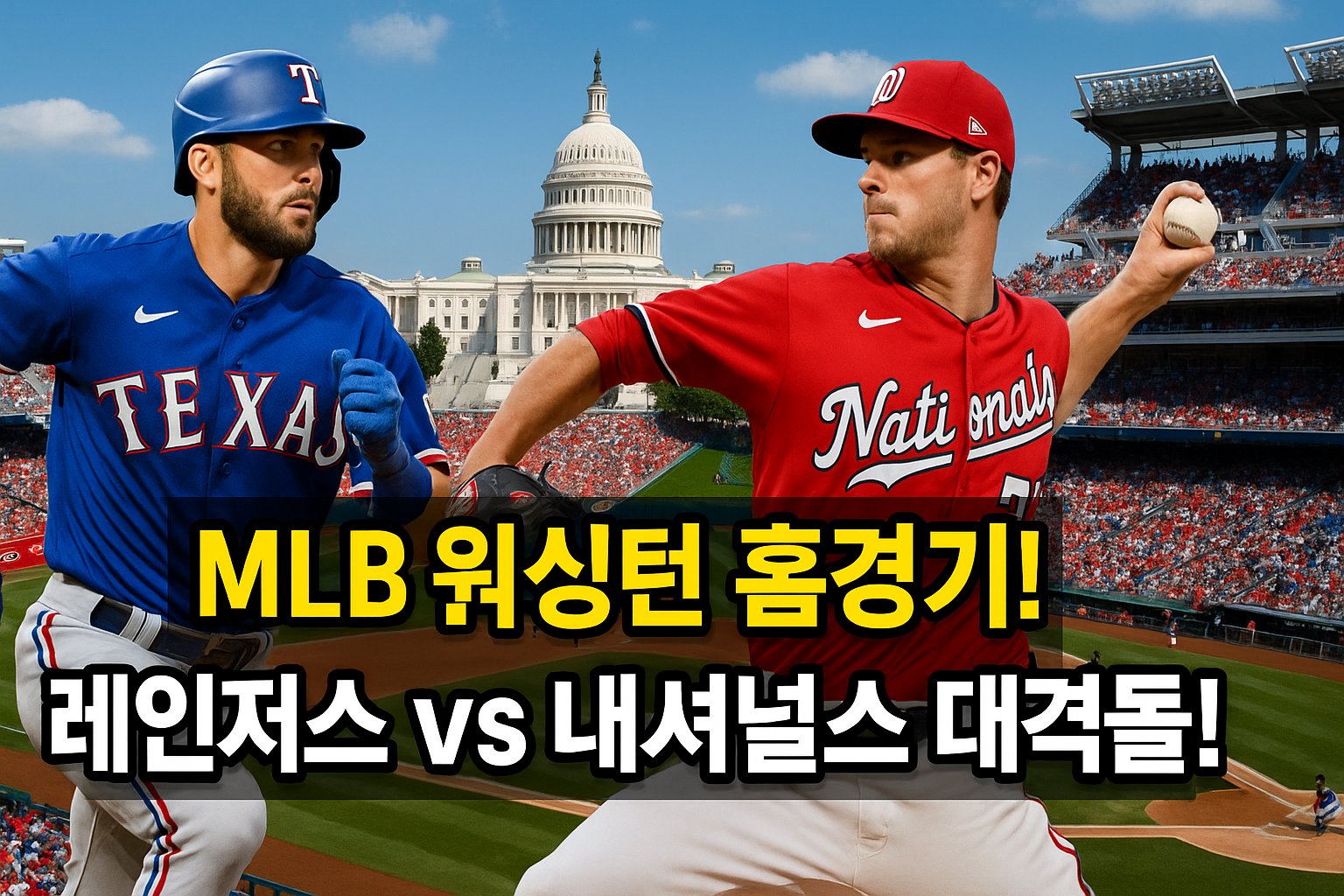 텍사스 레인저스 vs 워싱턴 내셔널스