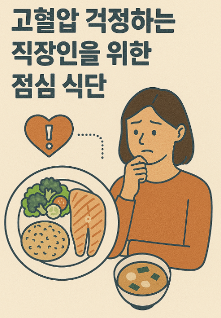 고혈압 직장인 점심 식단 사진
