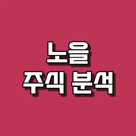 노을 주식 분석