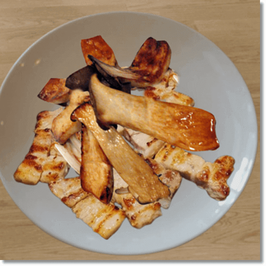 새송이버섯 먹는 법, 새송이버섯 양념 삼결살 구이