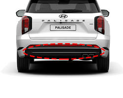 검정색 현대 팰리세이드 후면