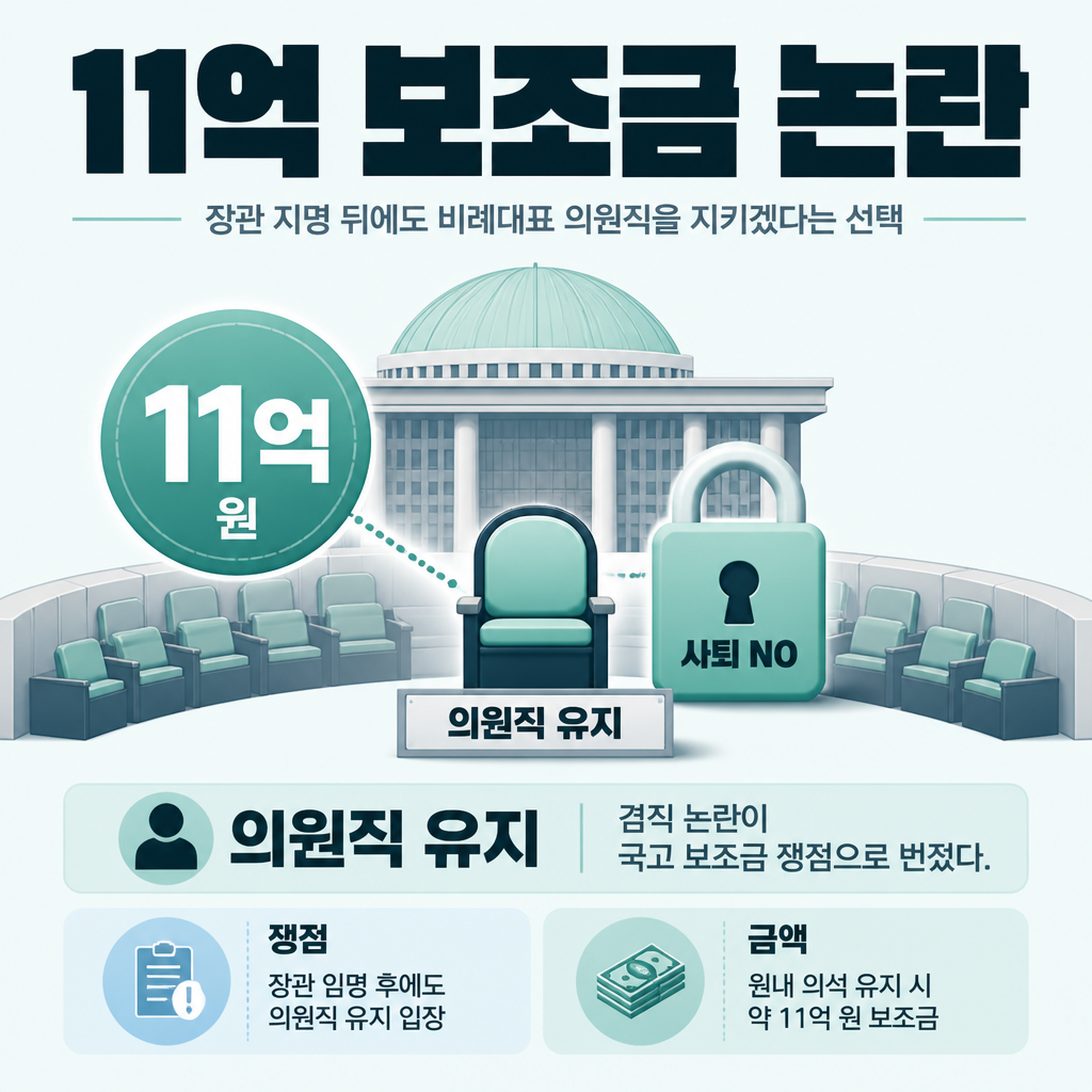 11억 보조금 논란