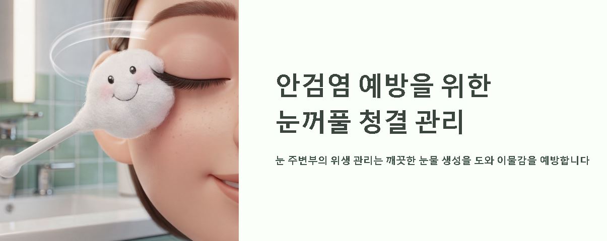 눈에 이물질이 낀것 같은 증상