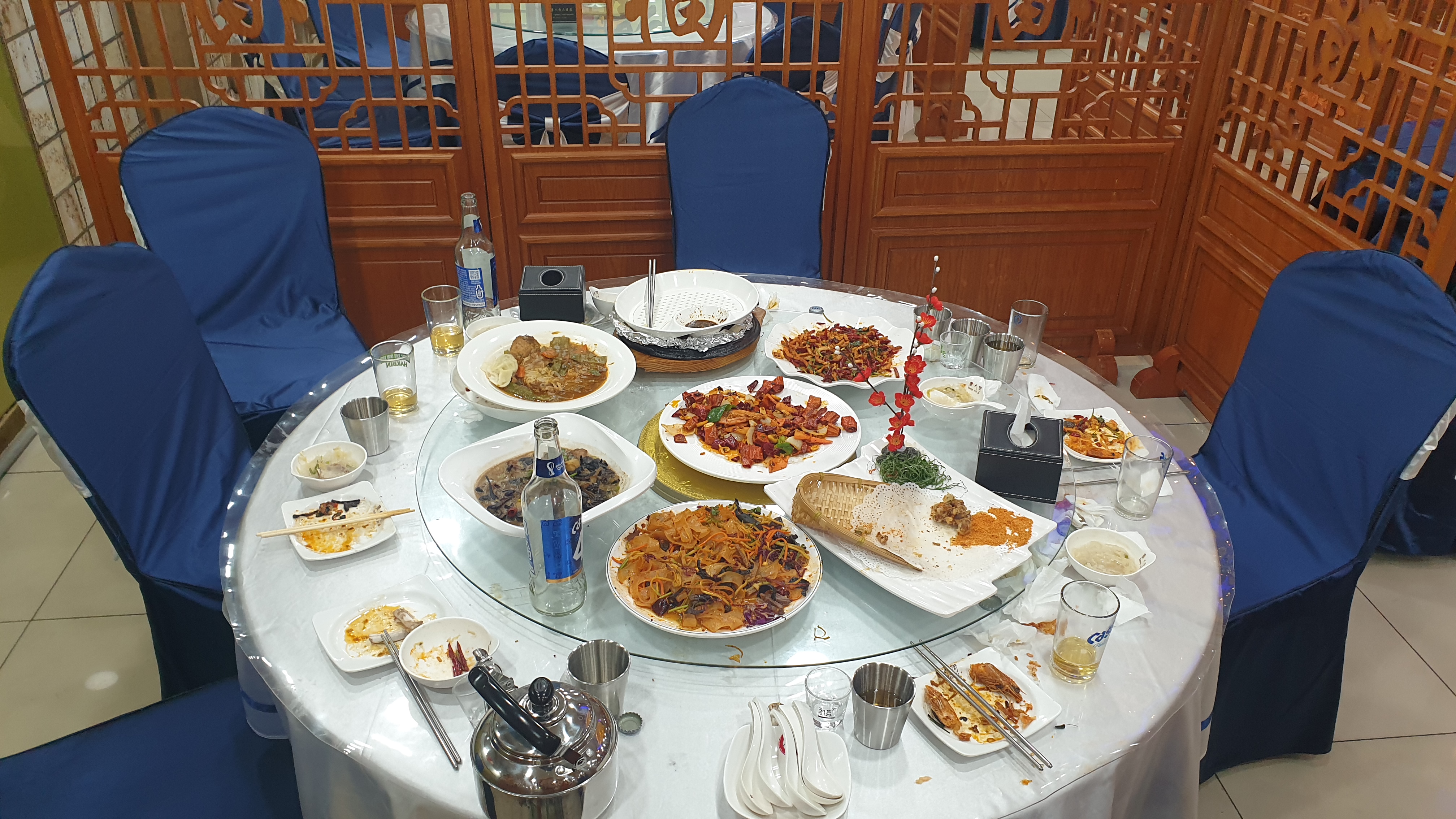 다른 손님 음식테이블