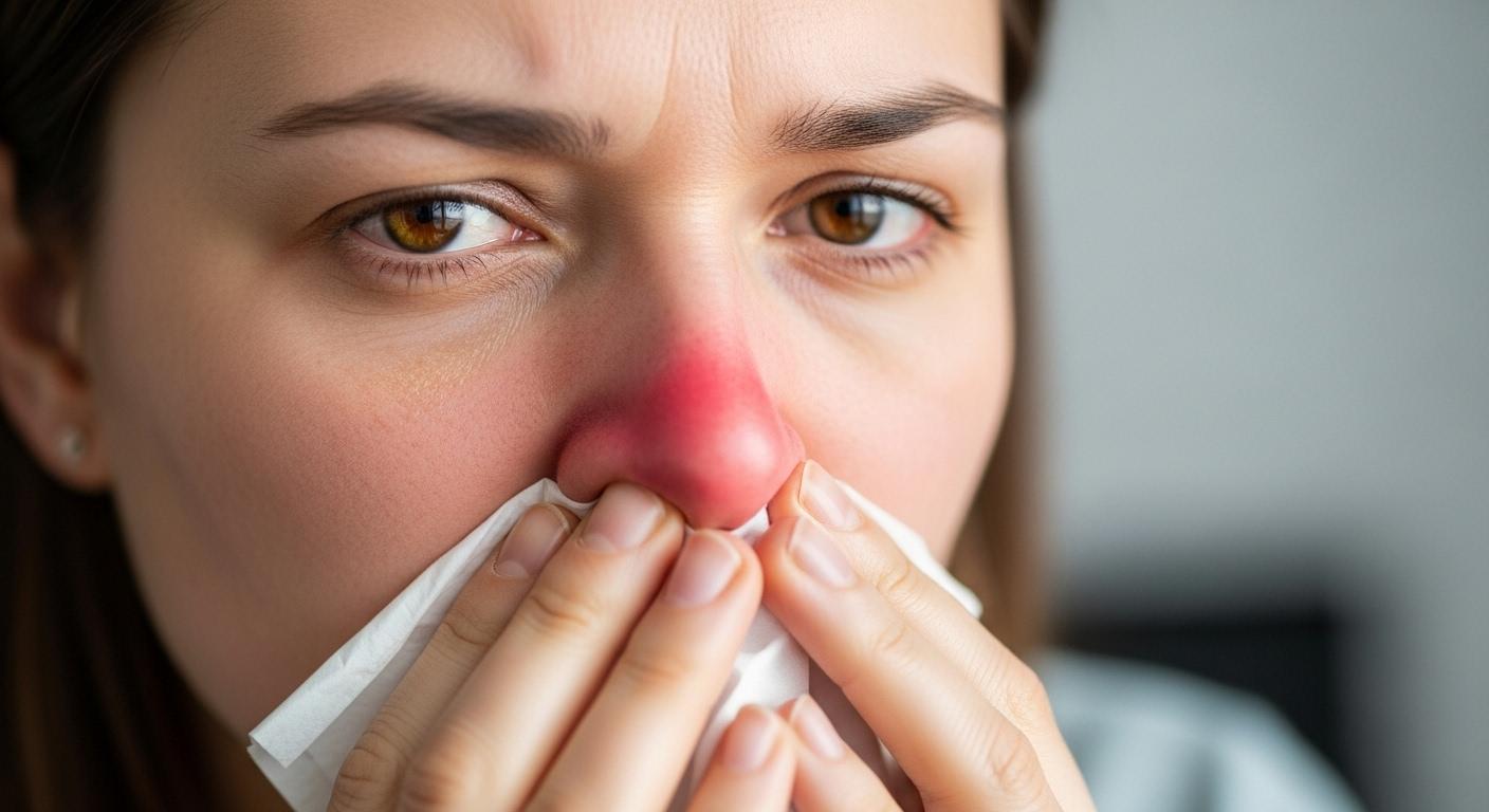 독감 증상 부비동염