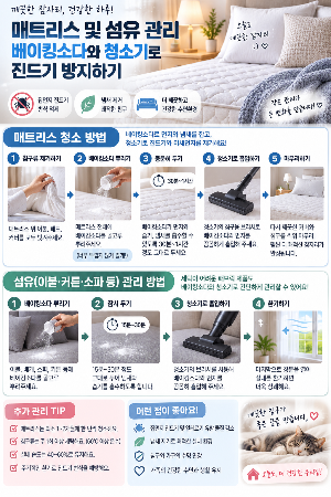 매트리스 및 섬유 관리
