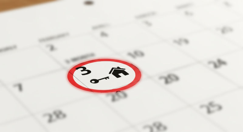 3개월 뒤 날짜에 동그라미가 쳐져 있는 달력 이미지