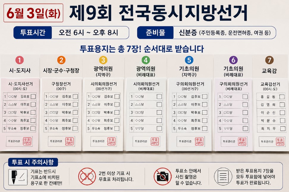 투표용지7장