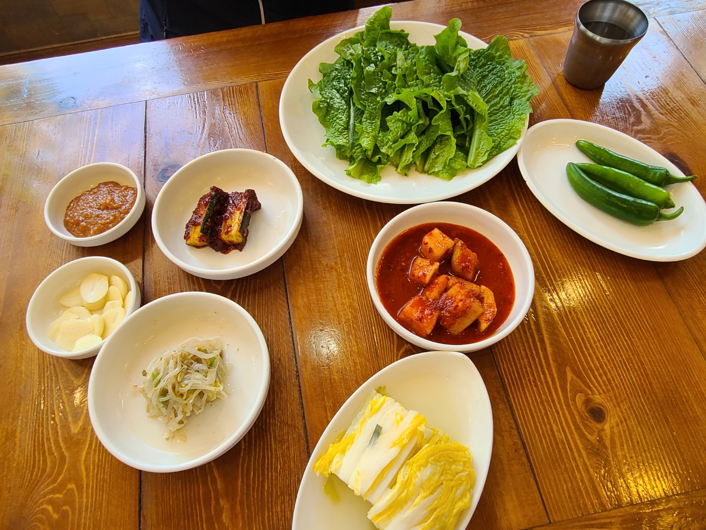 창원 언양각식당 기본 반찬