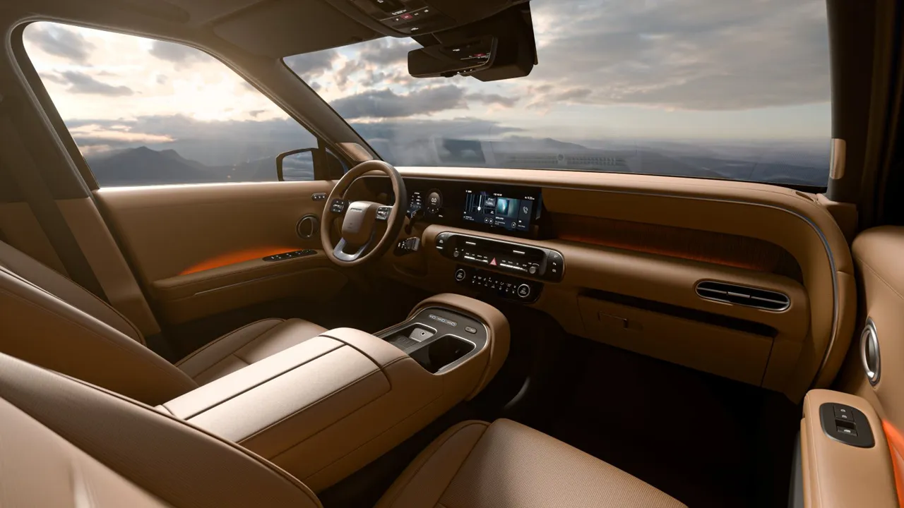 팰리세이드 실내-베이지색 시트