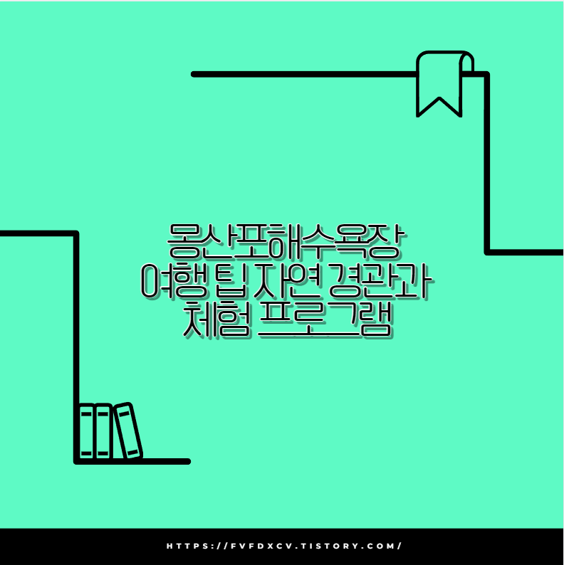 몽산포해수욕장 여행 팁 자연 경관과 체험 프로그램