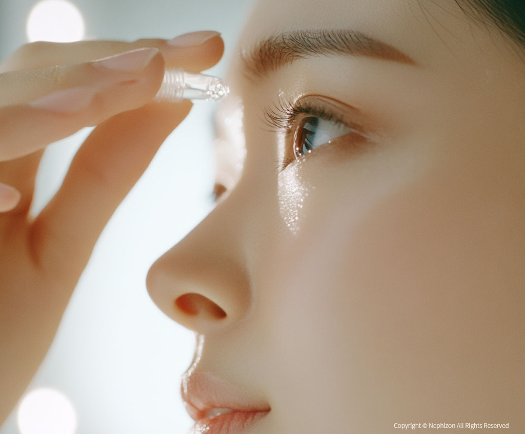 인공 눈물 투여