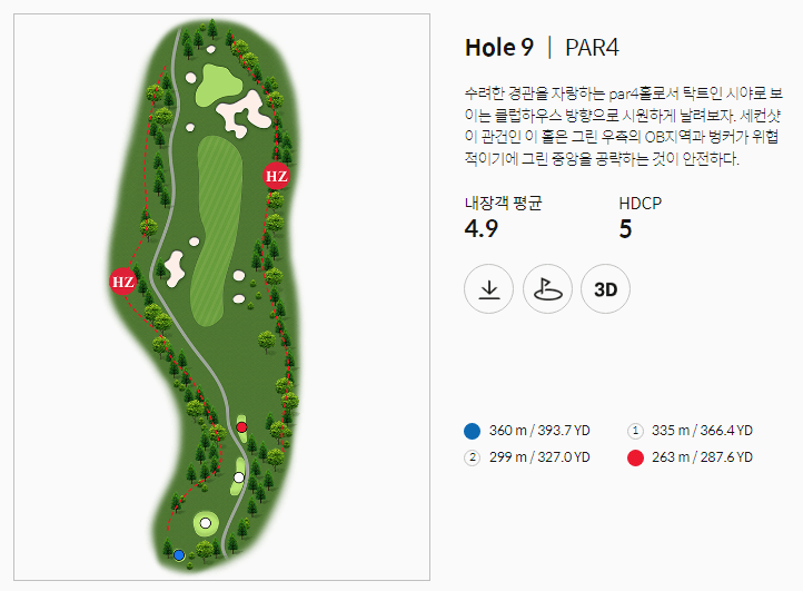 한림용인 CC 다이아몬드코스 09
