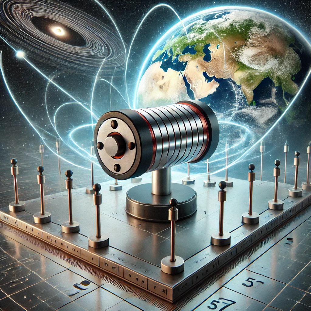 지구 자전과 전기 관련 이미지