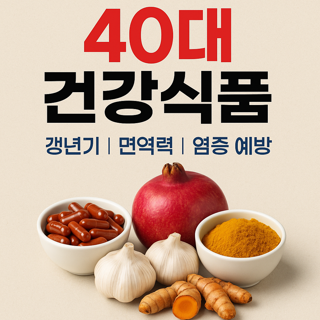 40대 건강식품 (갱년기, 면역력, 염증예방) 관련 사진