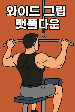 와이드 그립 랫풀다운