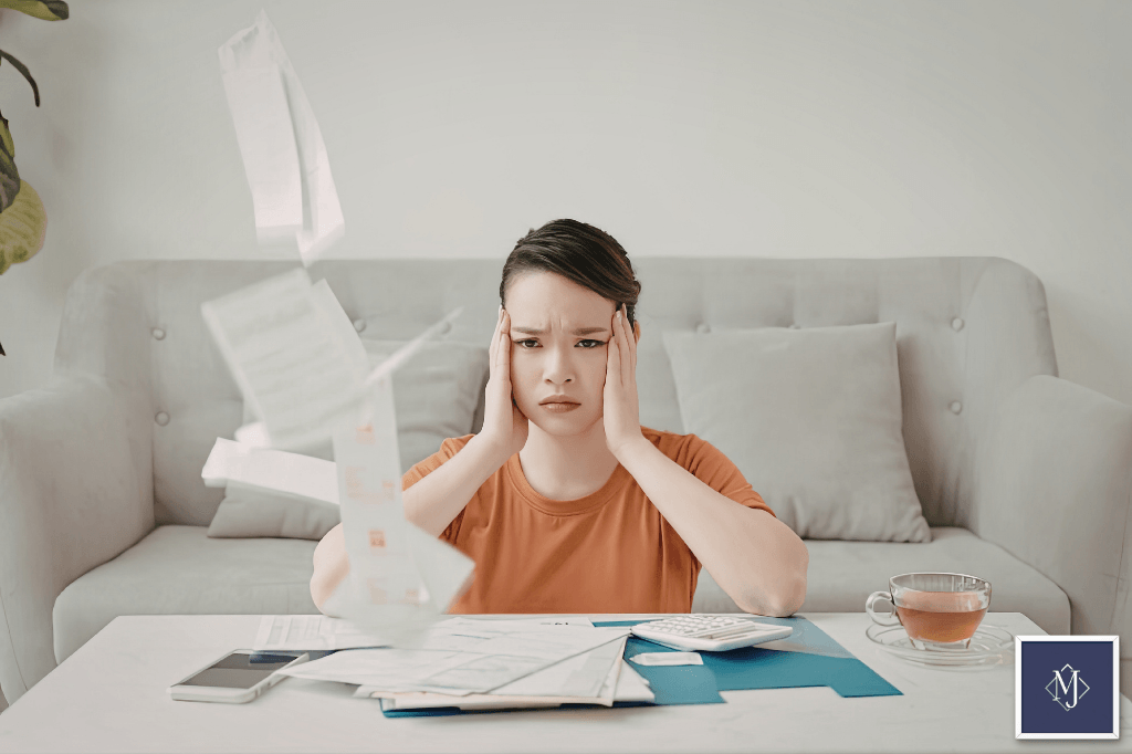 육아 스트레스를 받고 있는 엄마