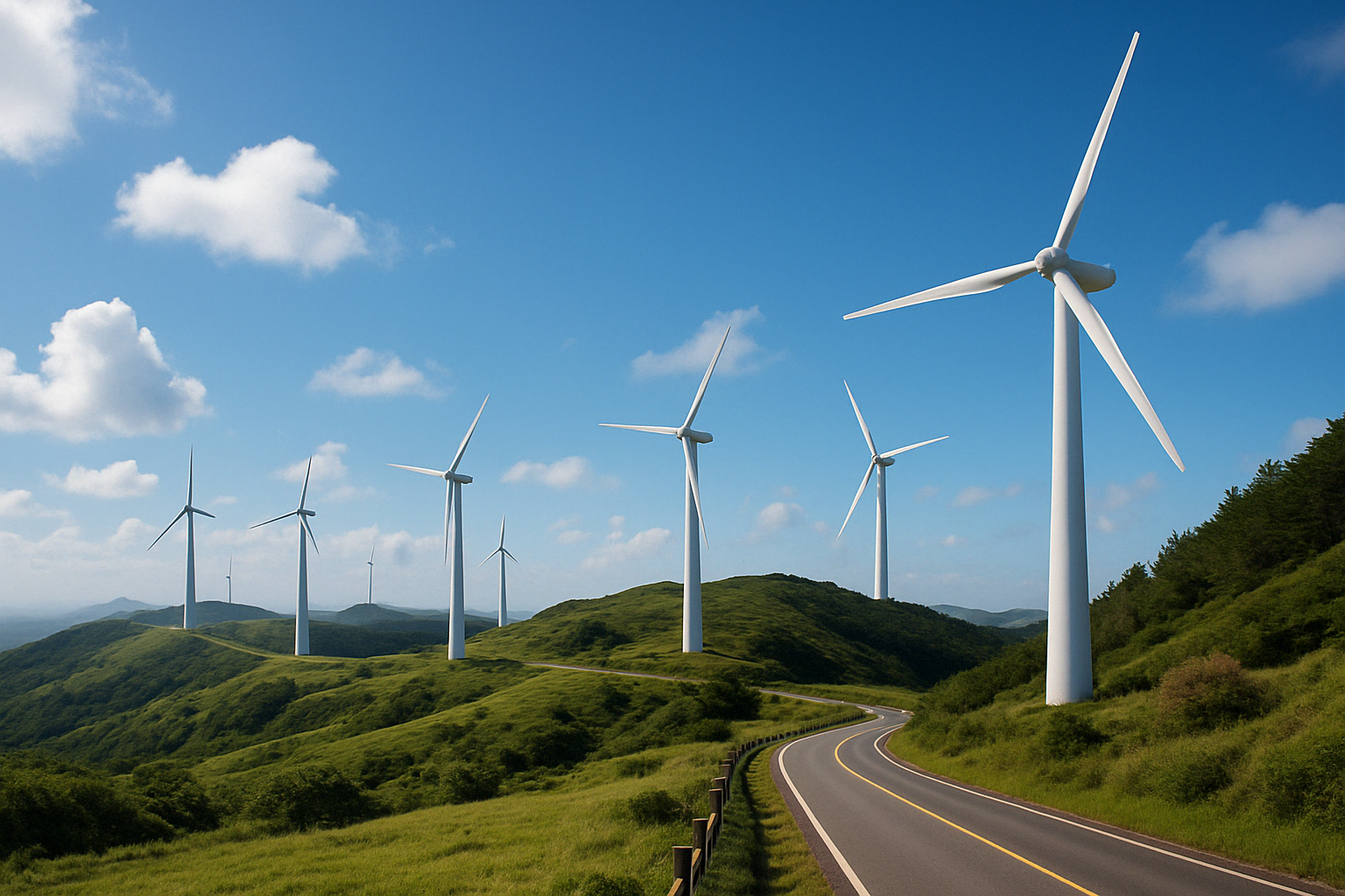 영광 풍력발전단지 사진